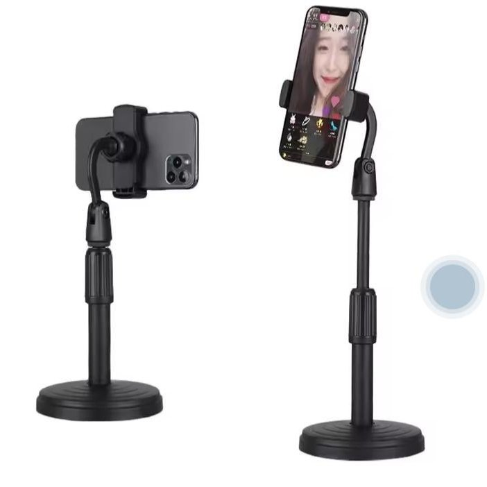 360° Rotating Adjustable Desktop Phone Stand – Universal Live Streaming & Overhead Mount